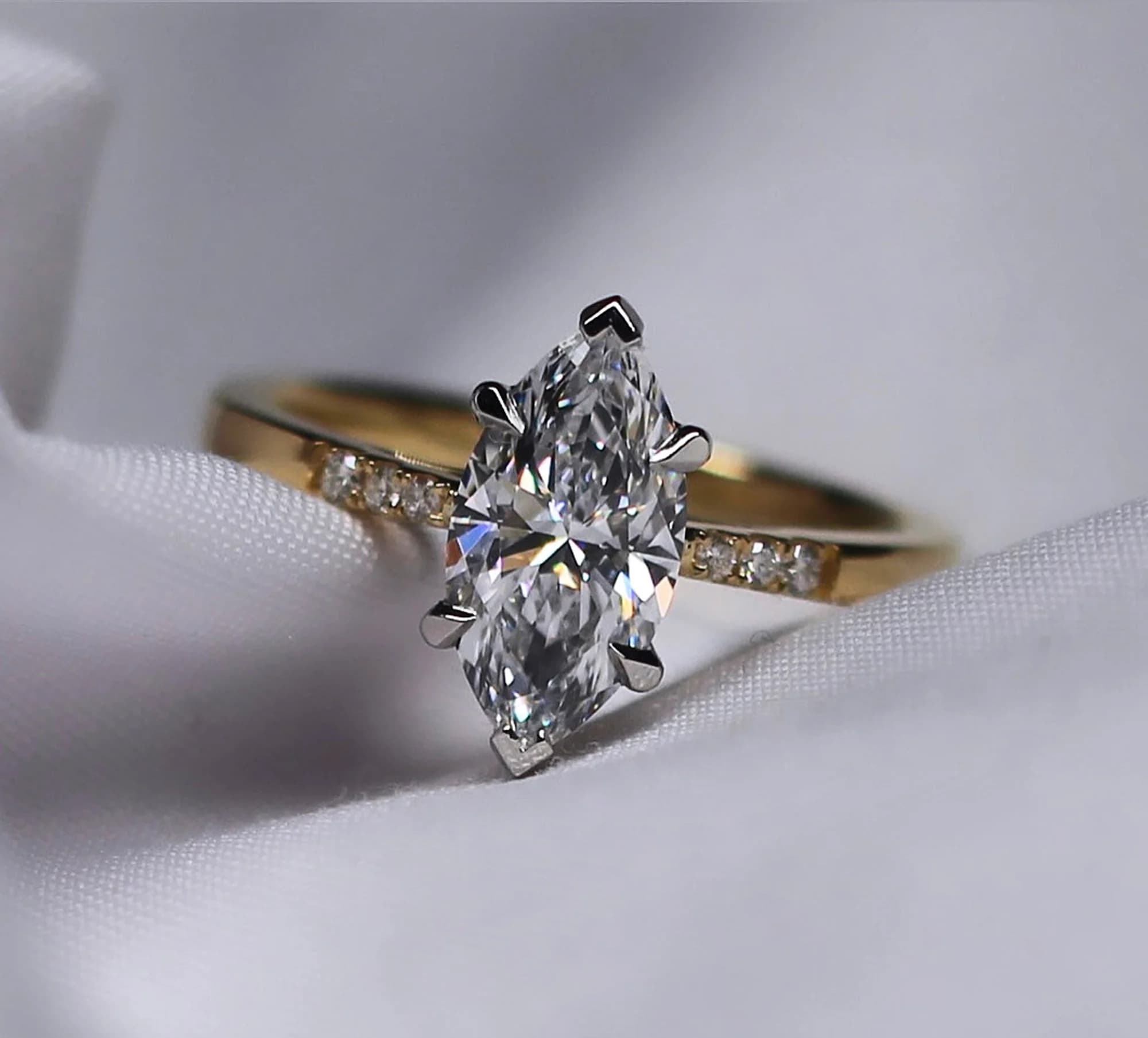 Finished Grandeur Diamonds engagement ring